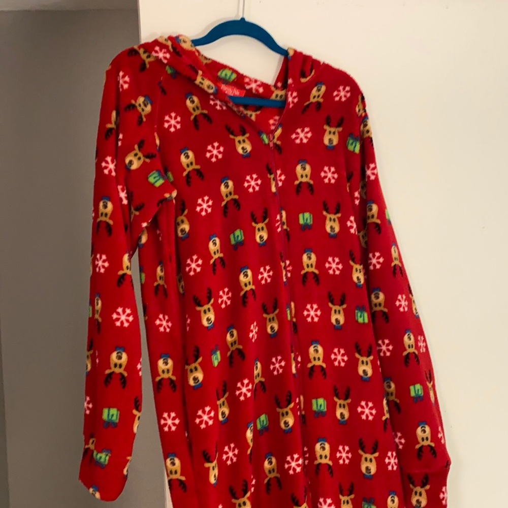 Macy’s men family PJ reindeer with Footy Christmas pajamas